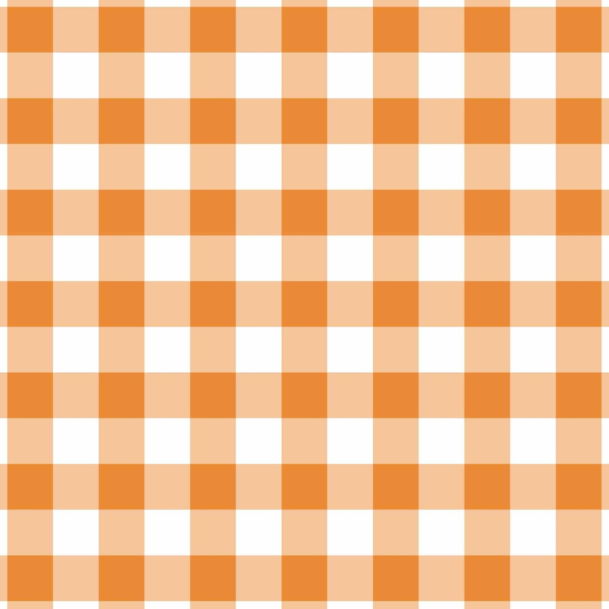 Orange & White Gingham Mini Prosecco Wraps (Set of 3)