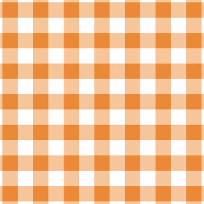 Orange & White Gingham Mini Prosecco Wraps (Set of 3)