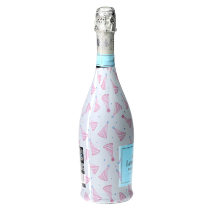 Pastel Birthday Party Hats Prosecco Bottle Wrap