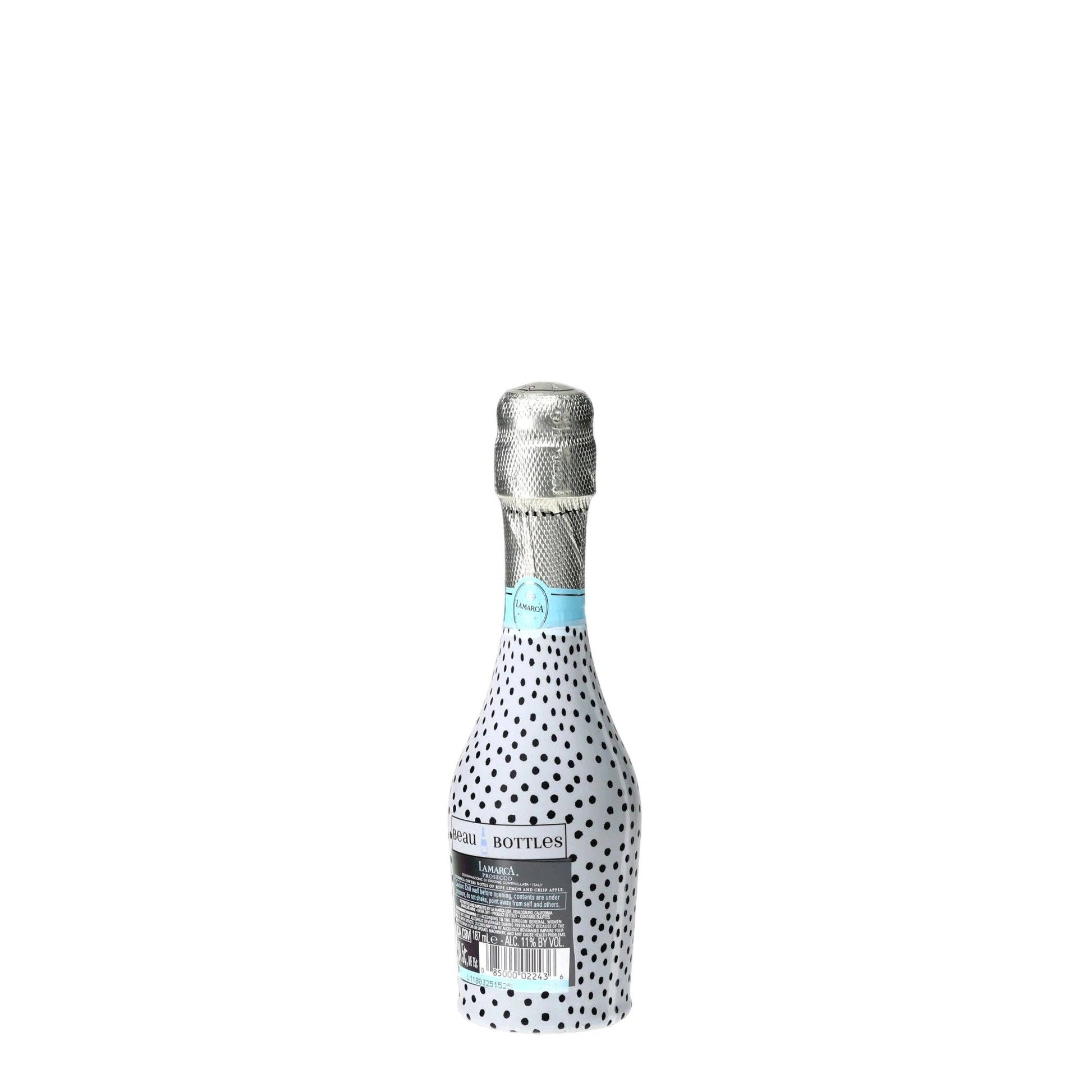 Black & White Dots Mini Prosecco Wraps (Set of 3)