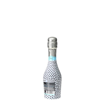 Black & White Dots Mini Prosecco Wraps (Set of 3)