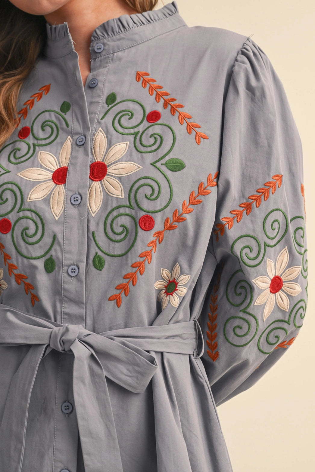 Enmerci: Long Sleeve Maxi dress
