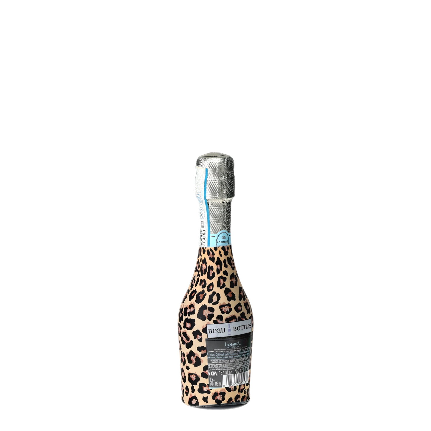 Tan Leopard Mini Prosecco Wraps (Set of 3)