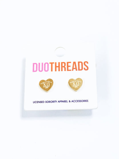 Heart Sorority Earrings