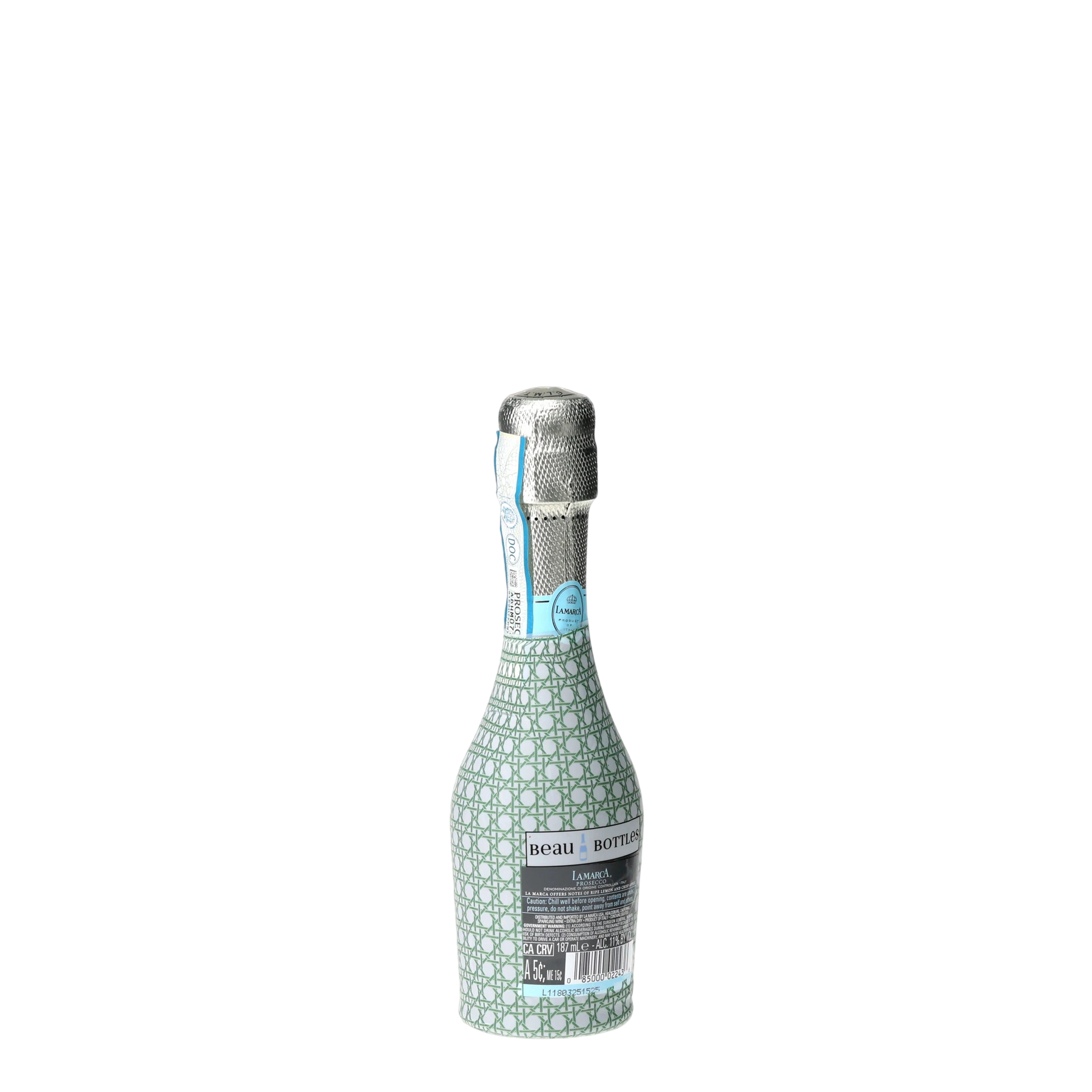 Sage & White Cane Mini Prosecco Wraps (Set of 3)