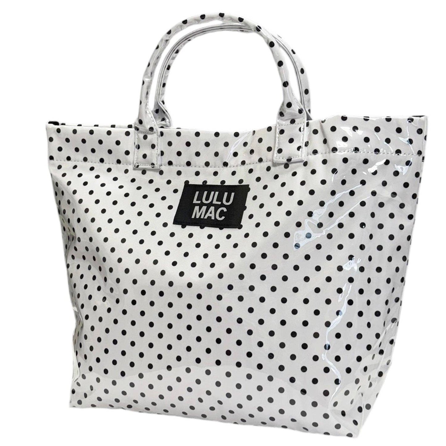 TOTE BAG WHITE/BLACK DOT