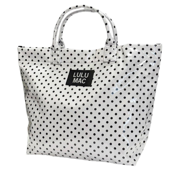 TOTE BAG WHITE/BLACK DOT