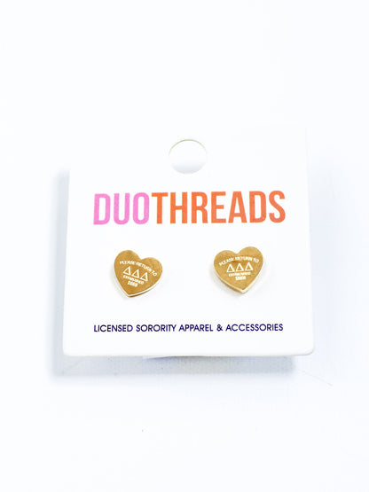 Heart Sorority Earrings