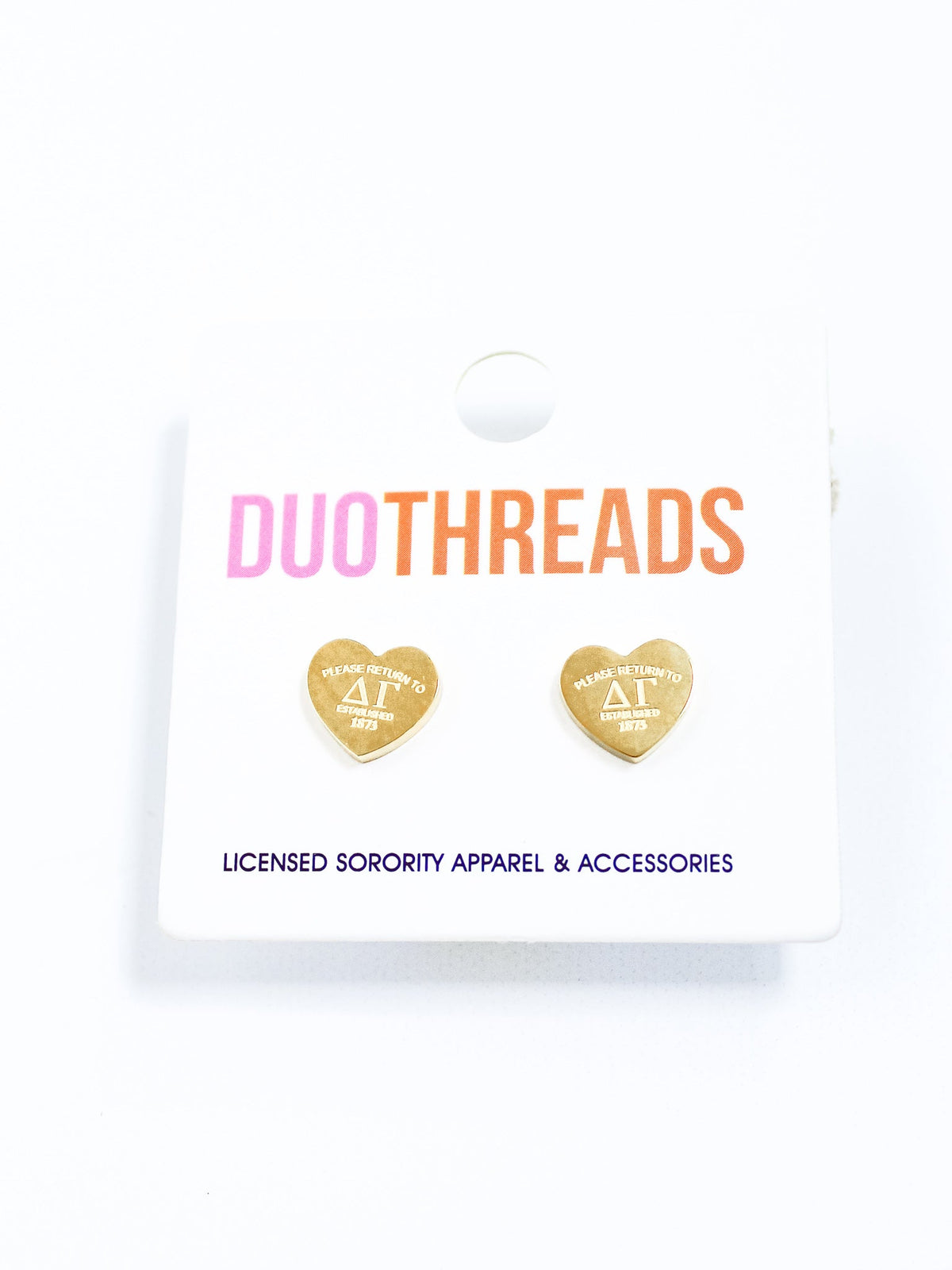 Heart Sorority Earrings
