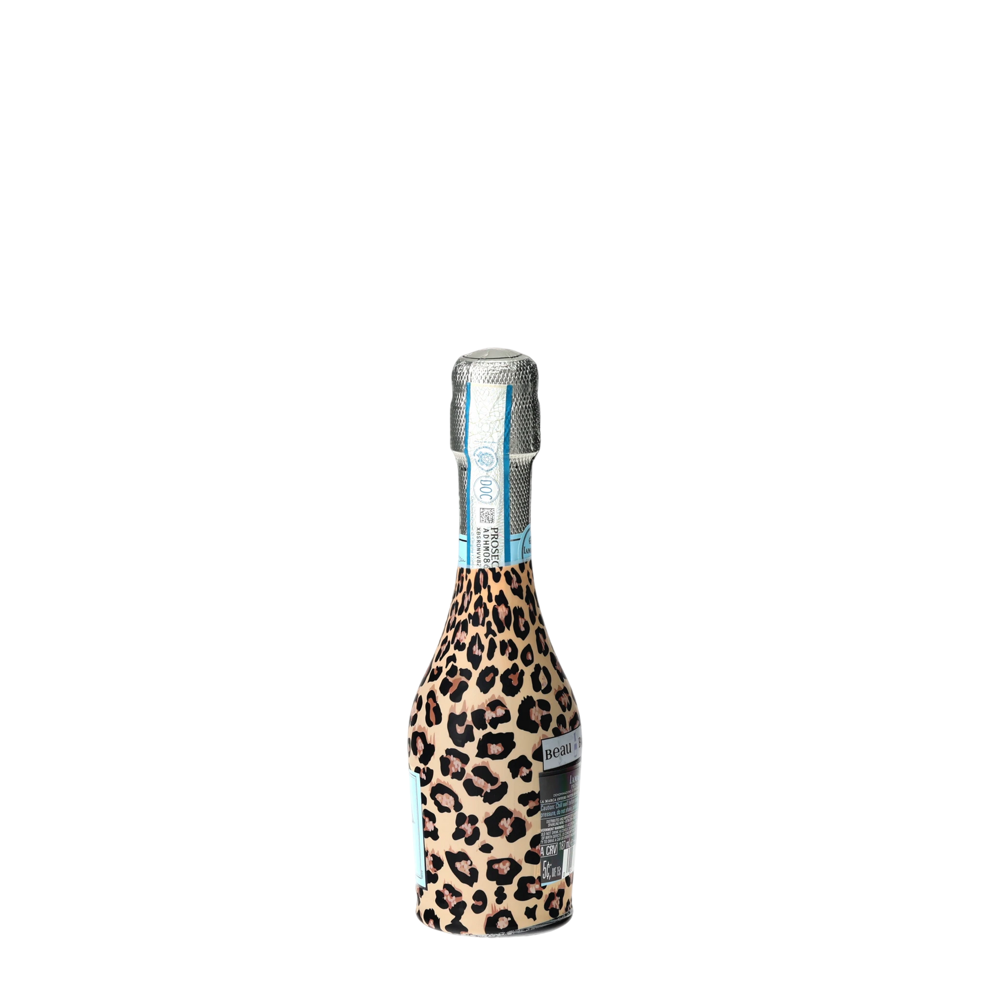 Tan Leopard Mini Prosecco Wraps (Set of 3)
