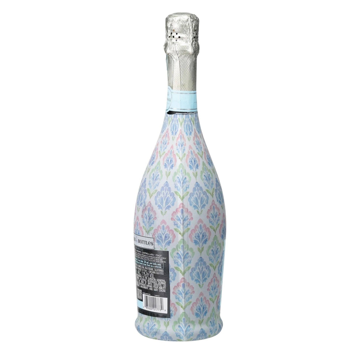 Grandmillennial Pastel Jewels Prosecco Bottle Wrap