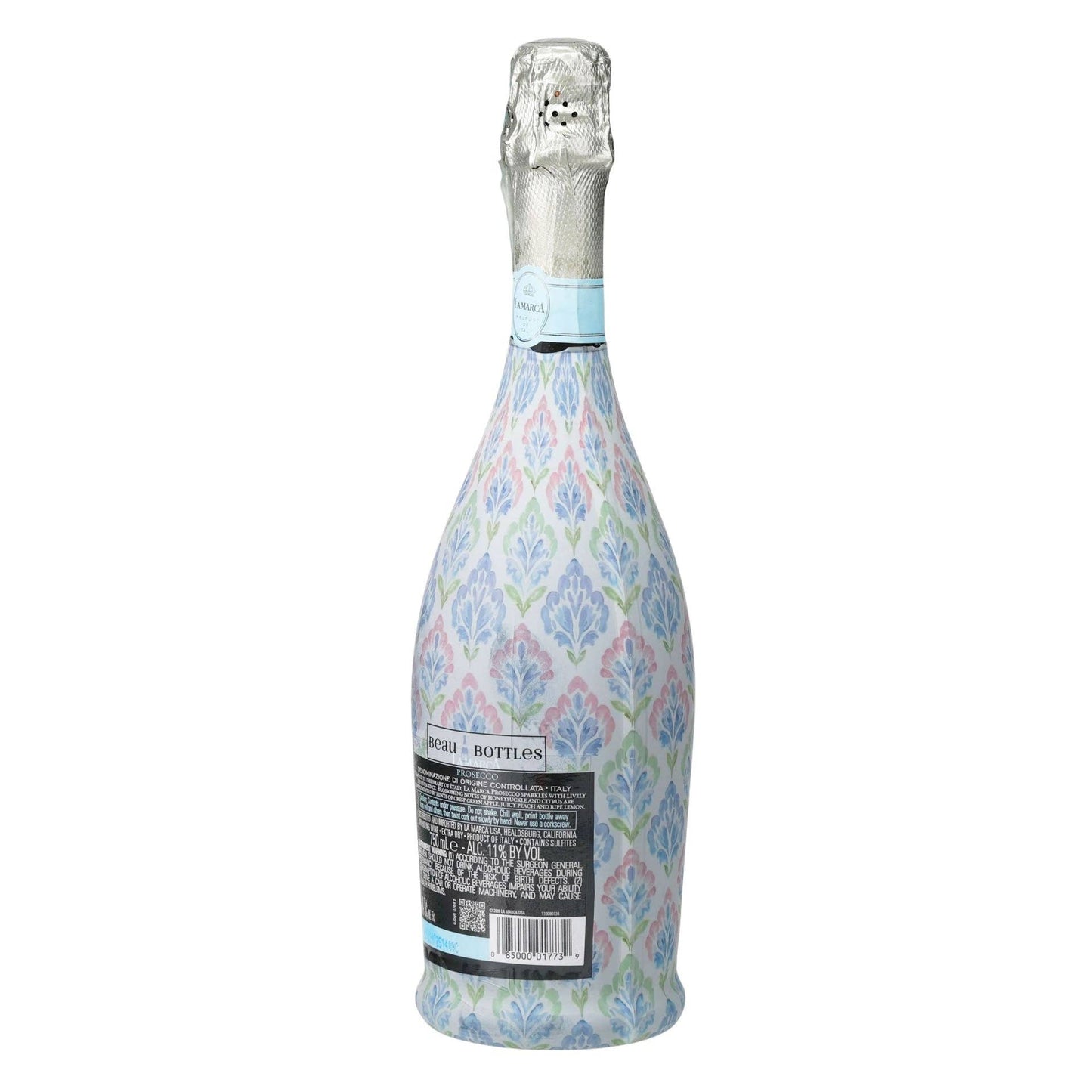 Grandmillennial Pastel Jewels Prosecco Bottle Wrap