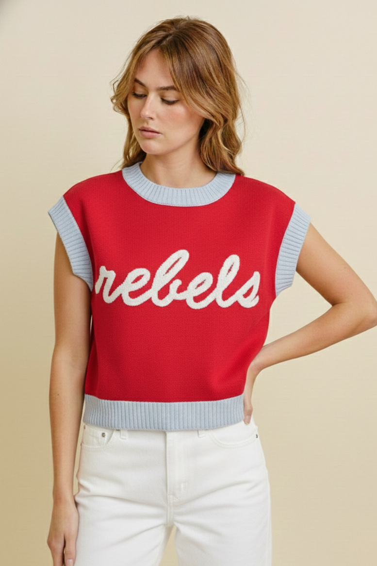 CSW10403Y - Rebels Game Day Women's Knit Sweater