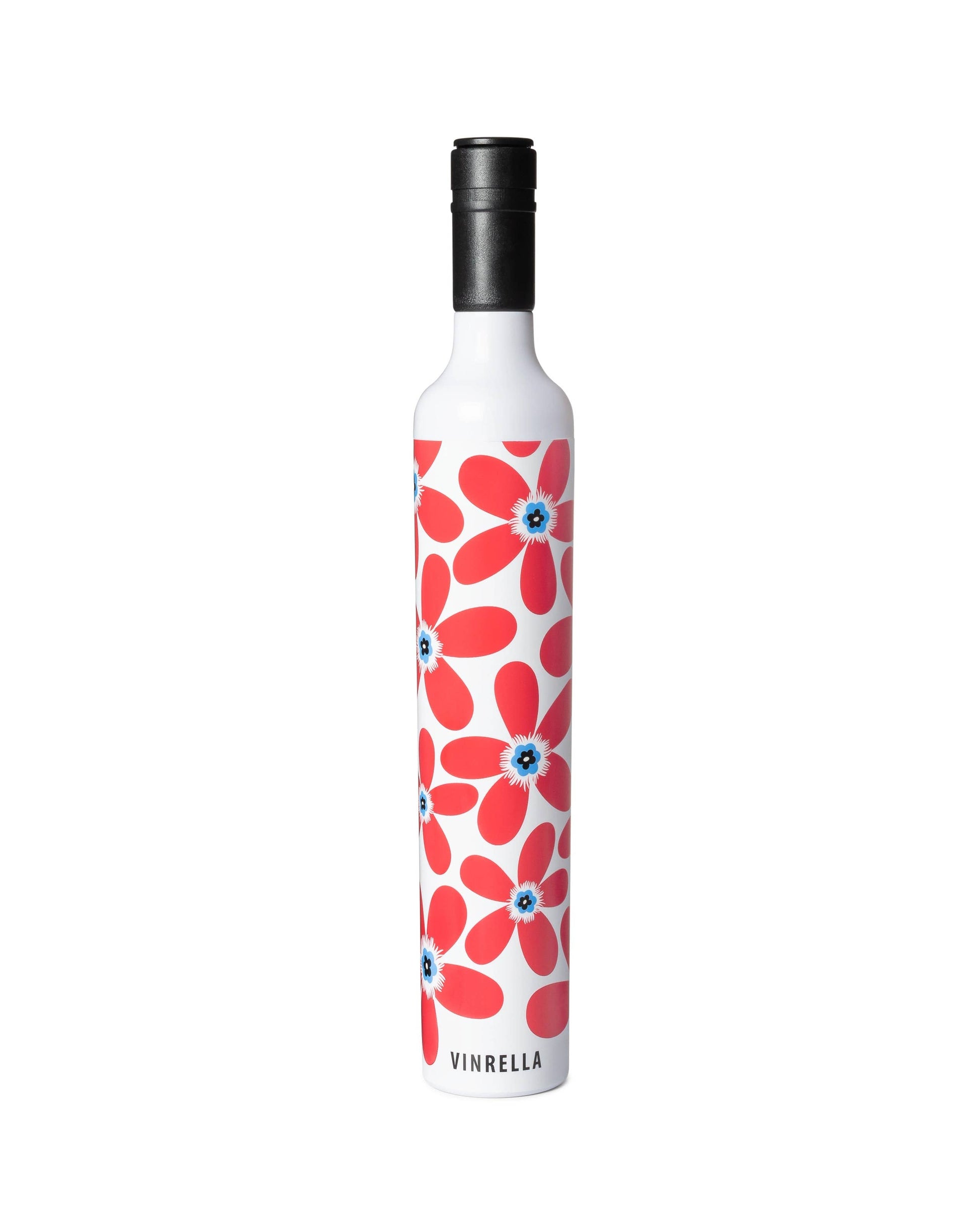 Cherry Pop Red Floral Bottle Umbrella