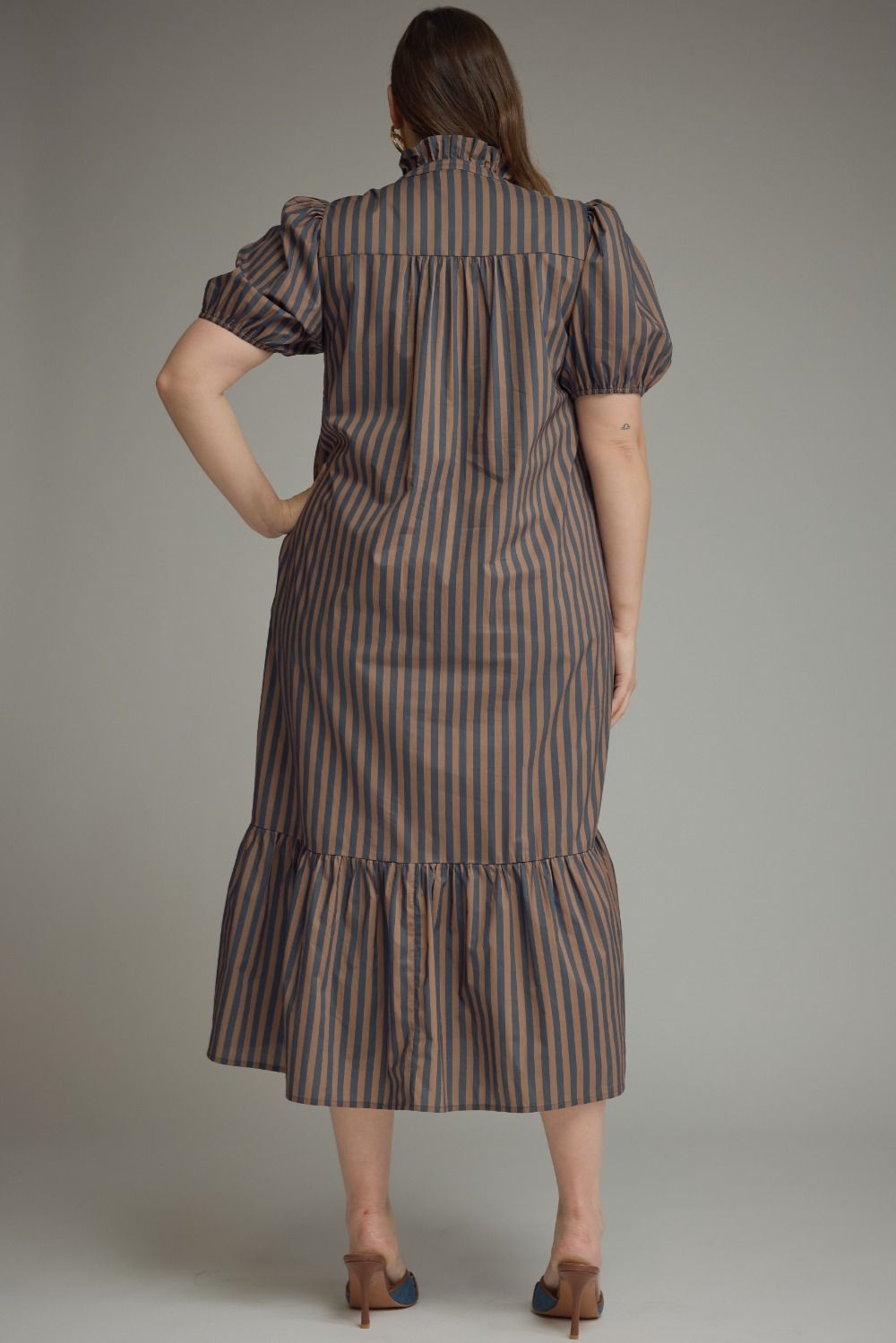 Entro: Striped Maxi Dress