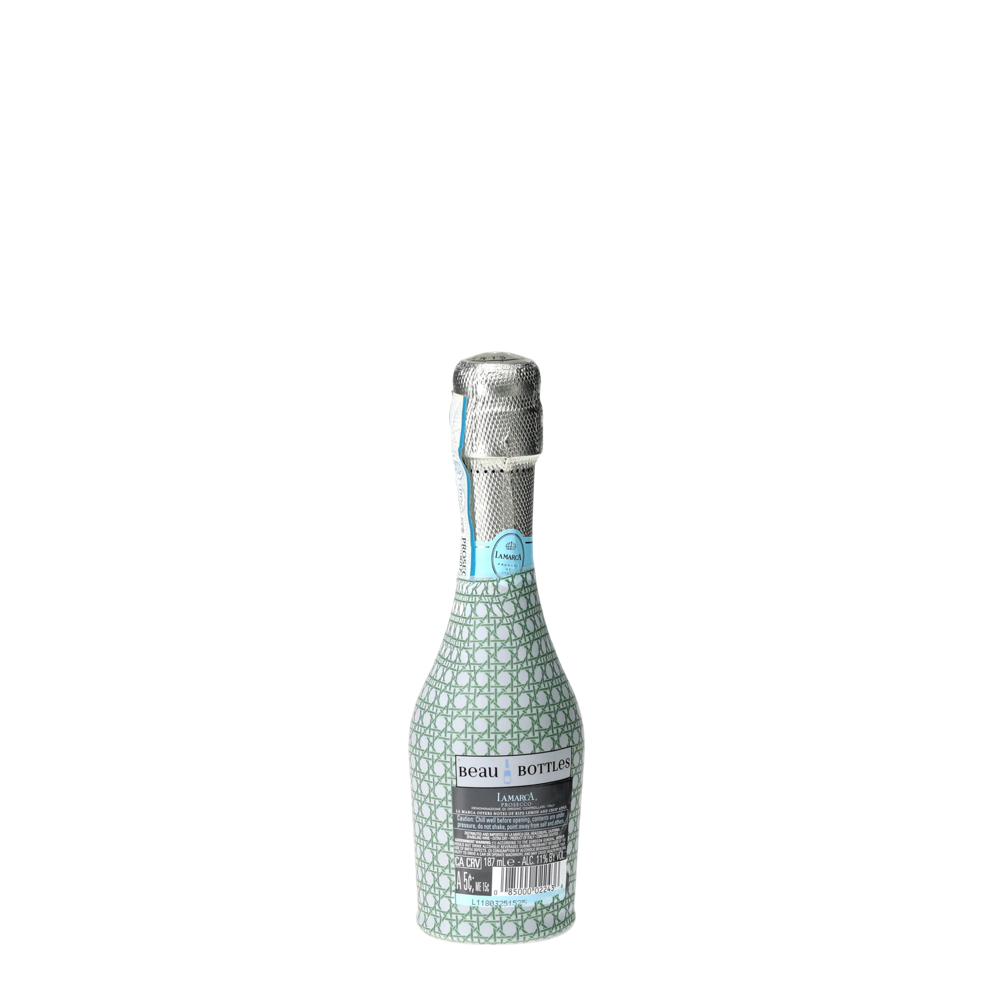 Sage & White Cane Mini Prosecco Wraps (Set of 3)