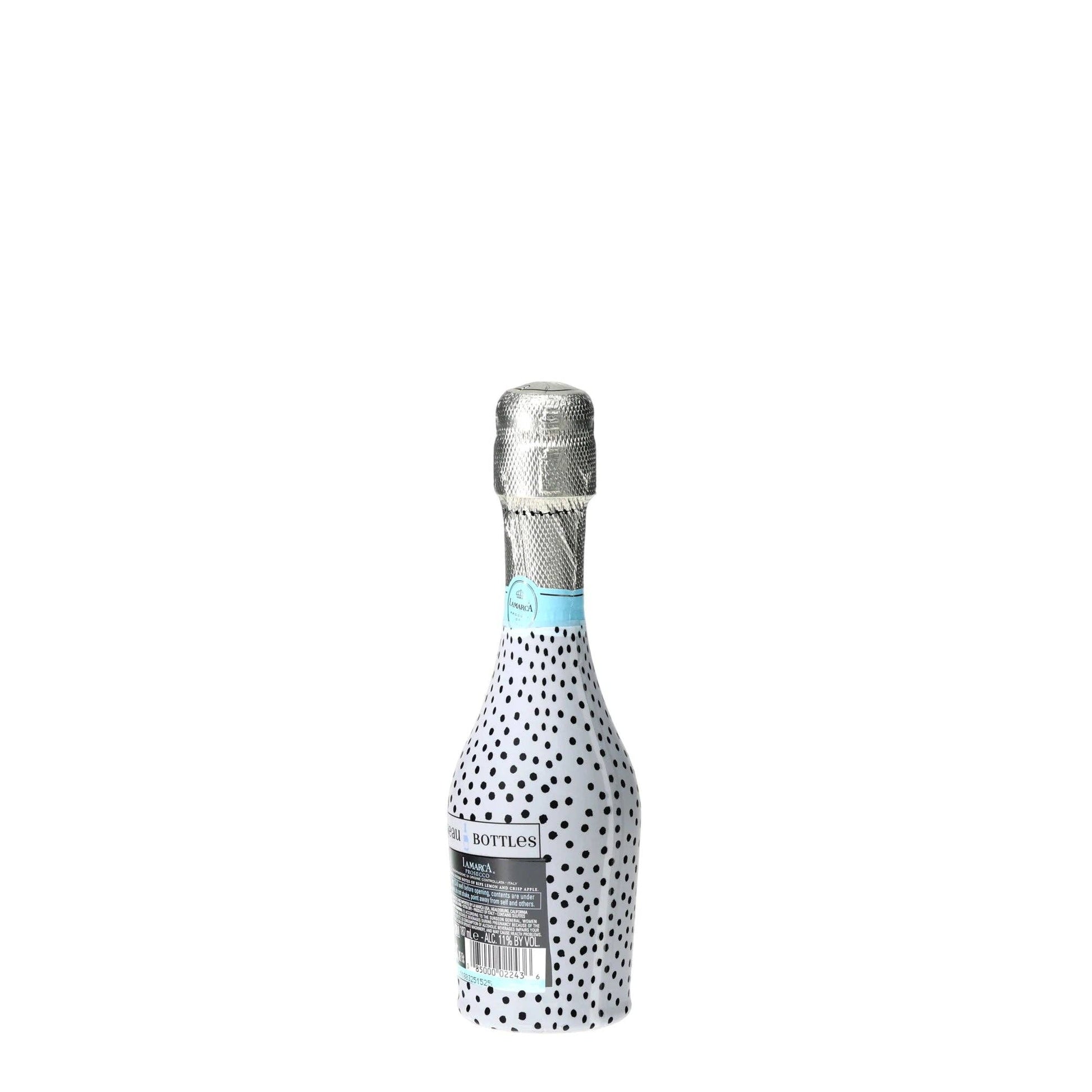 Black & White Dots Mini Prosecco Wraps (Set of 3)