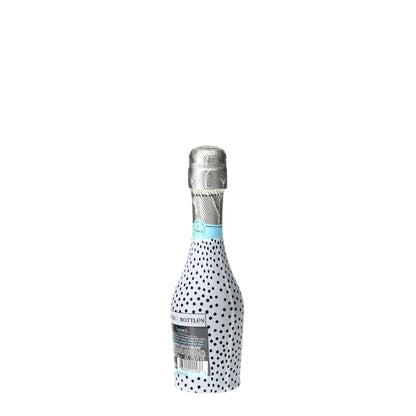 Black & White Dots Mini Prosecco Wraps (Set of 3)