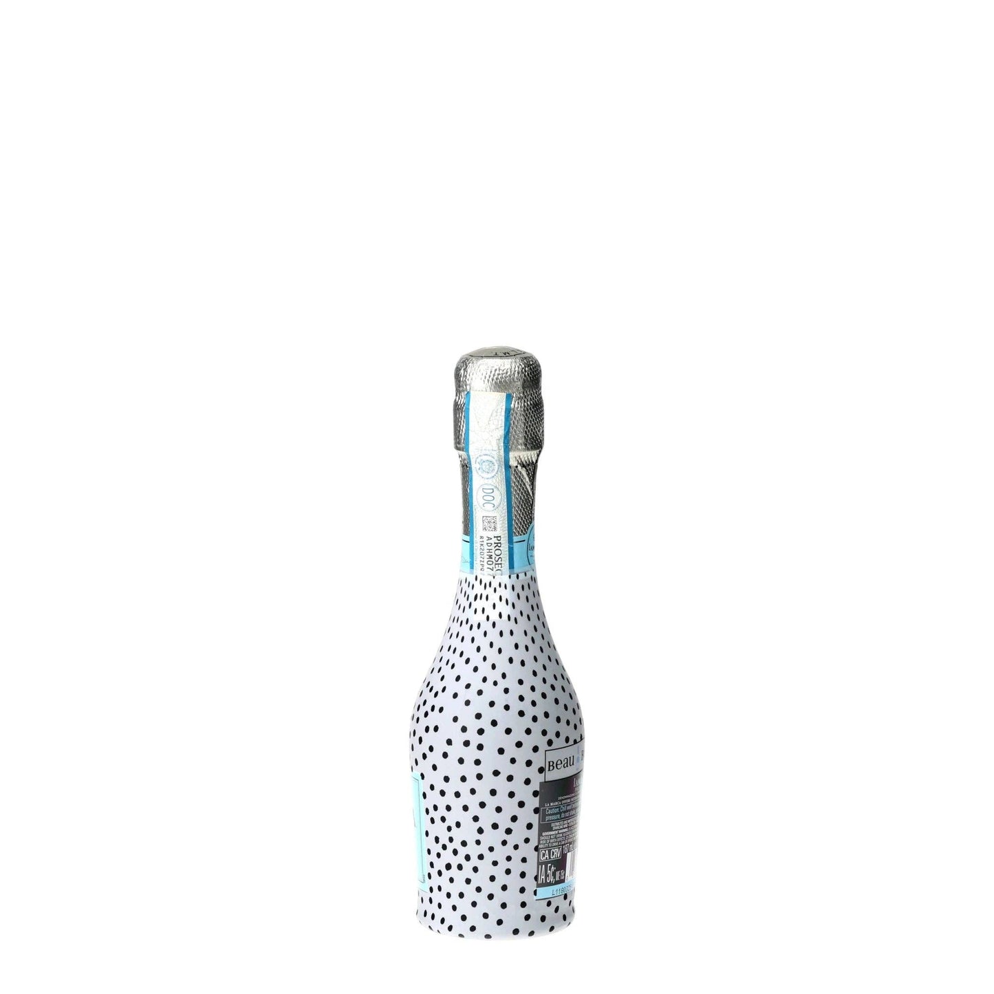 Black & White Dots Mini Prosecco Wraps (Set of 3)