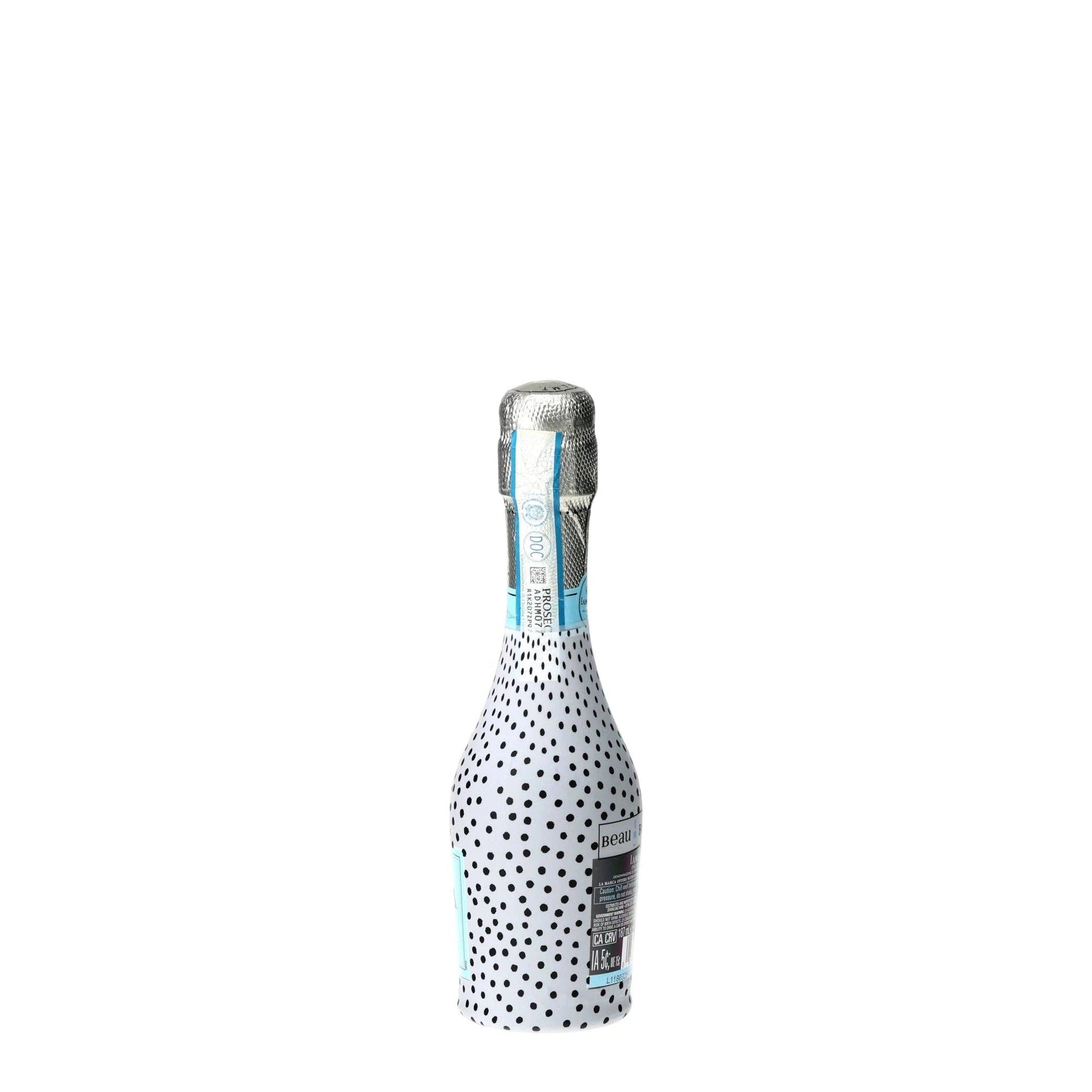 Black & White Dots Mini Prosecco Wraps (Set of 3)