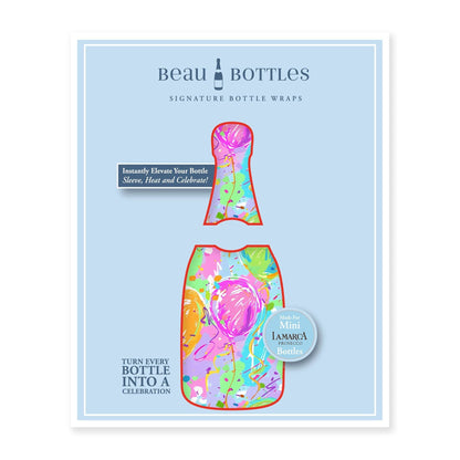 Beau Bottles Happy Birthday Balloons - MINI Prosecco Collection - Set of 3 (Wraps Only)