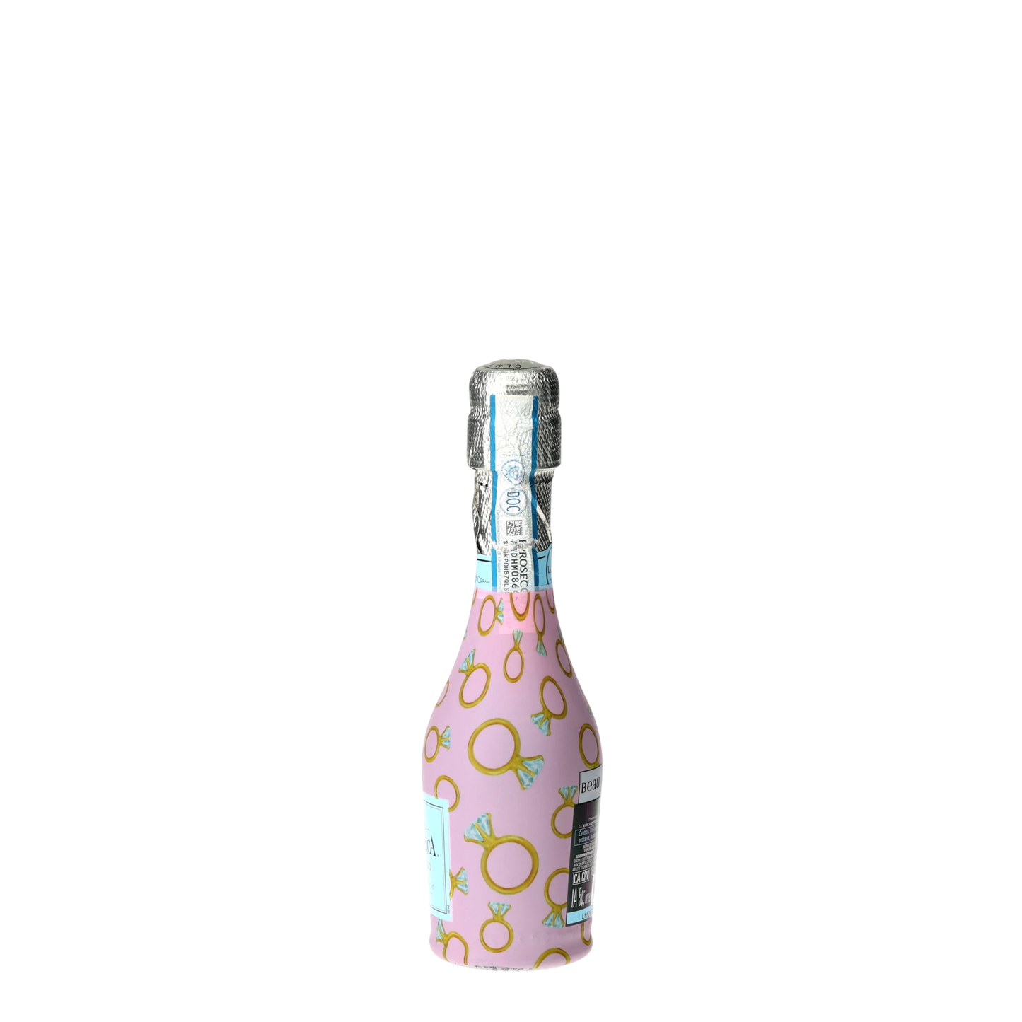 Beau Bottles Pink Engagement Ring - MINI Prosecco Collection - Set of 3 (Wraps Only)