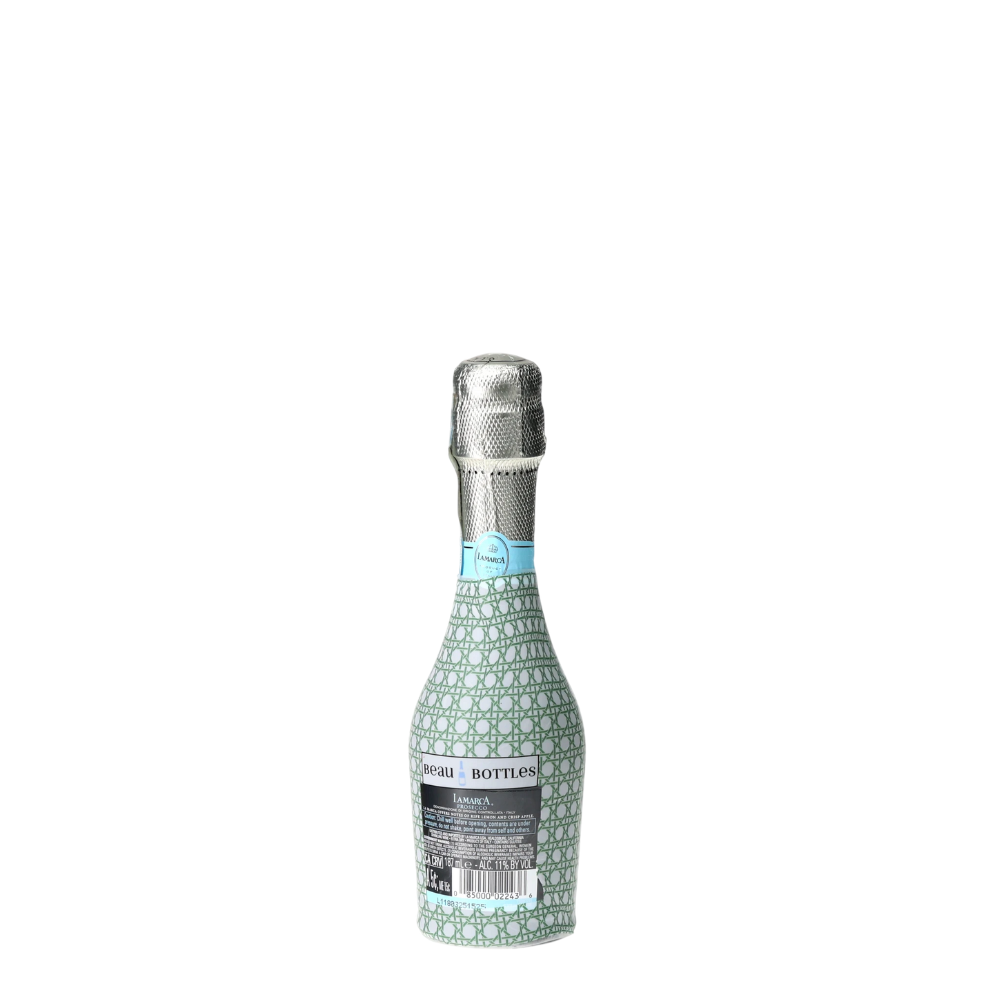 Sage & White Cane Mini Prosecco Wraps (Set of 3)
