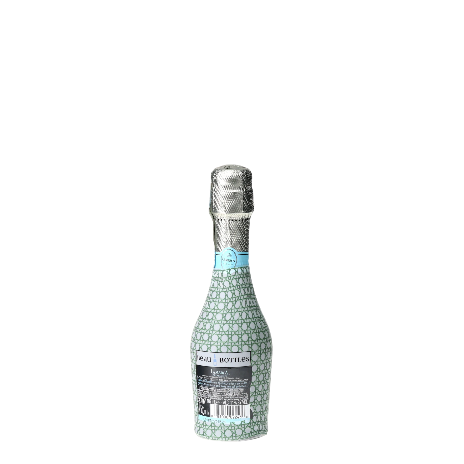 Sage & White Cane Mini Prosecco Wraps (Set of 3)