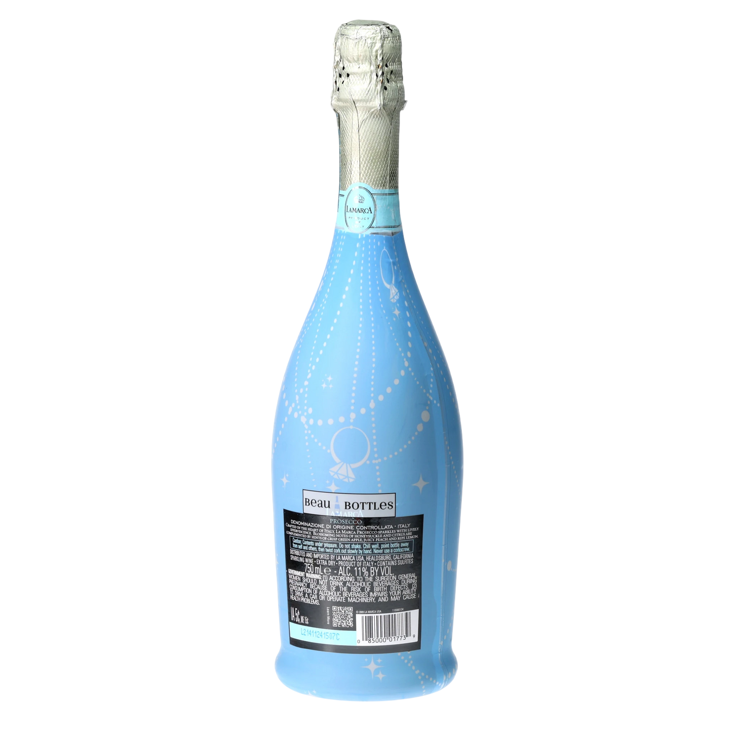 Blue Pearls & Prosecco Prosecco Bottle Wrap