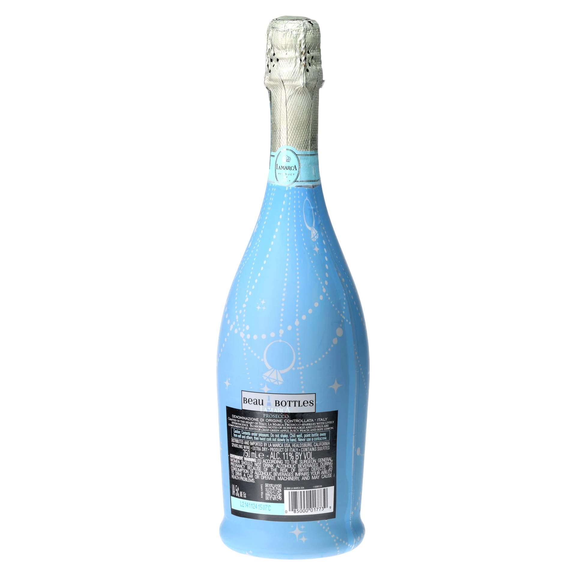 Blue Pearls & Prosecco Prosecco Bottle Wrap