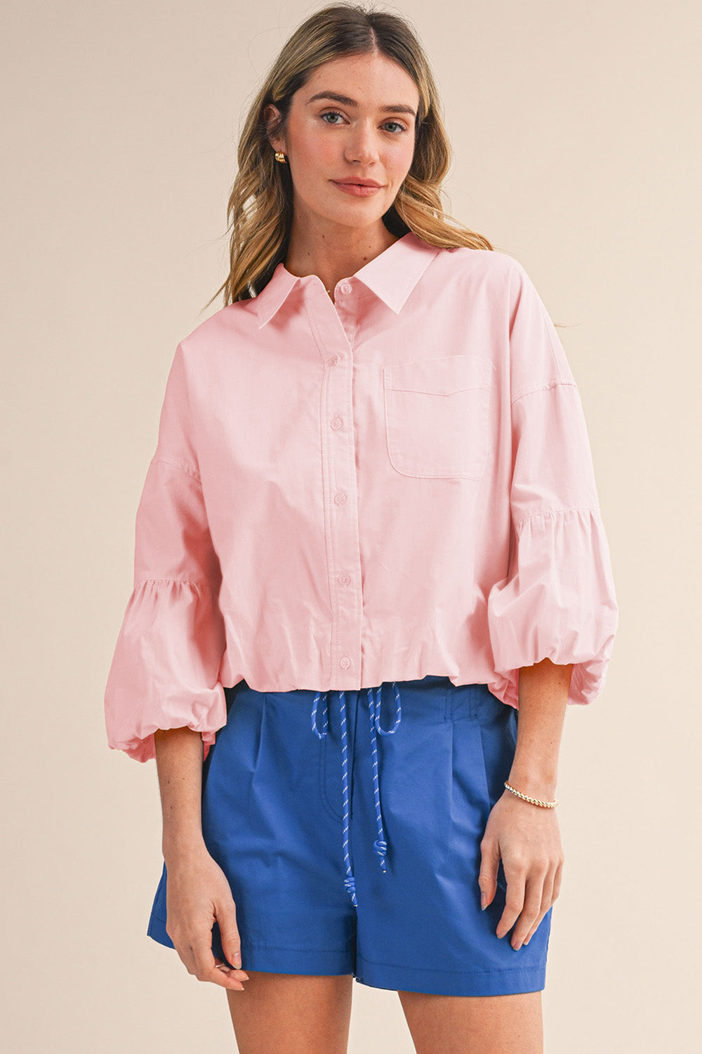 Enmerci: Bubble Sleeve top