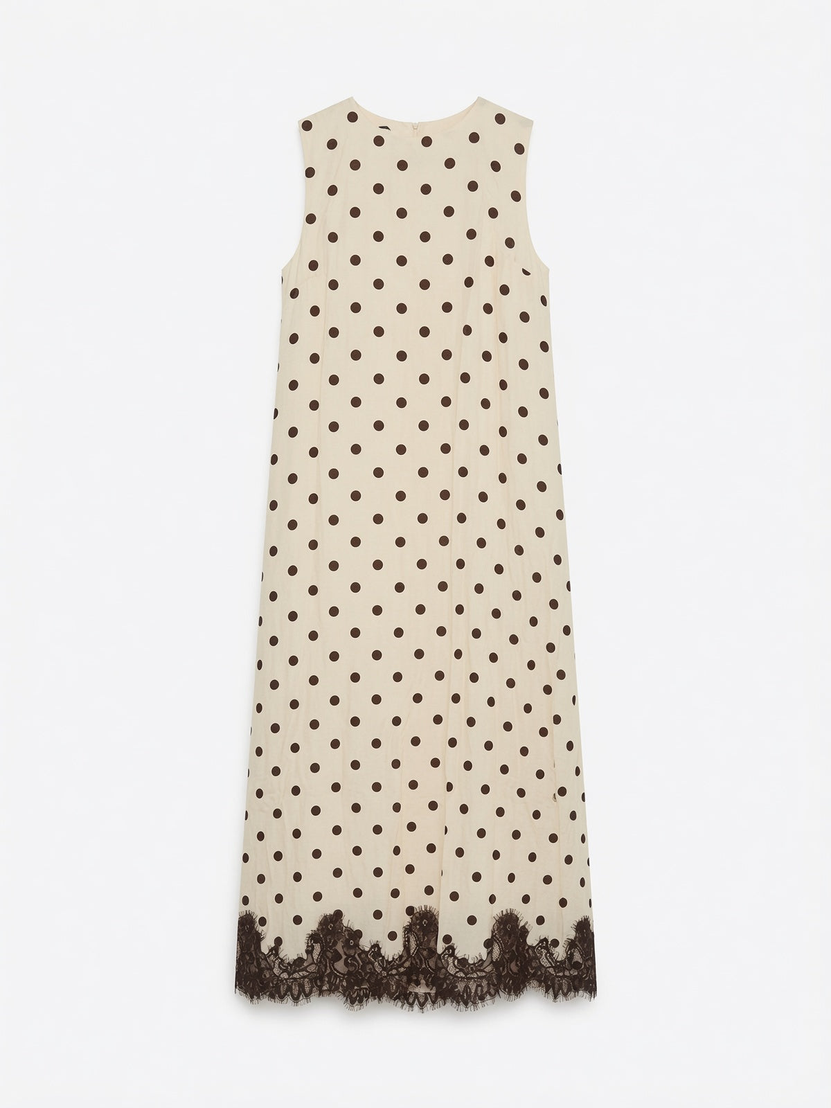 Entro: Polka Dot Maxi Lace Dress