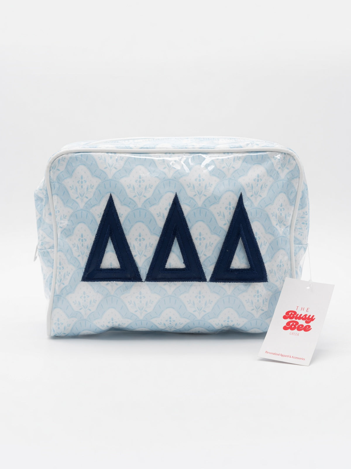 Busy Bee: Sorority Clear Coat Makeup Bag