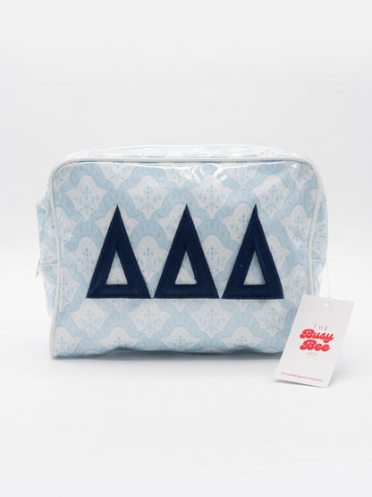 Busy Bee: Sorority Clear Coat Makeup Bag