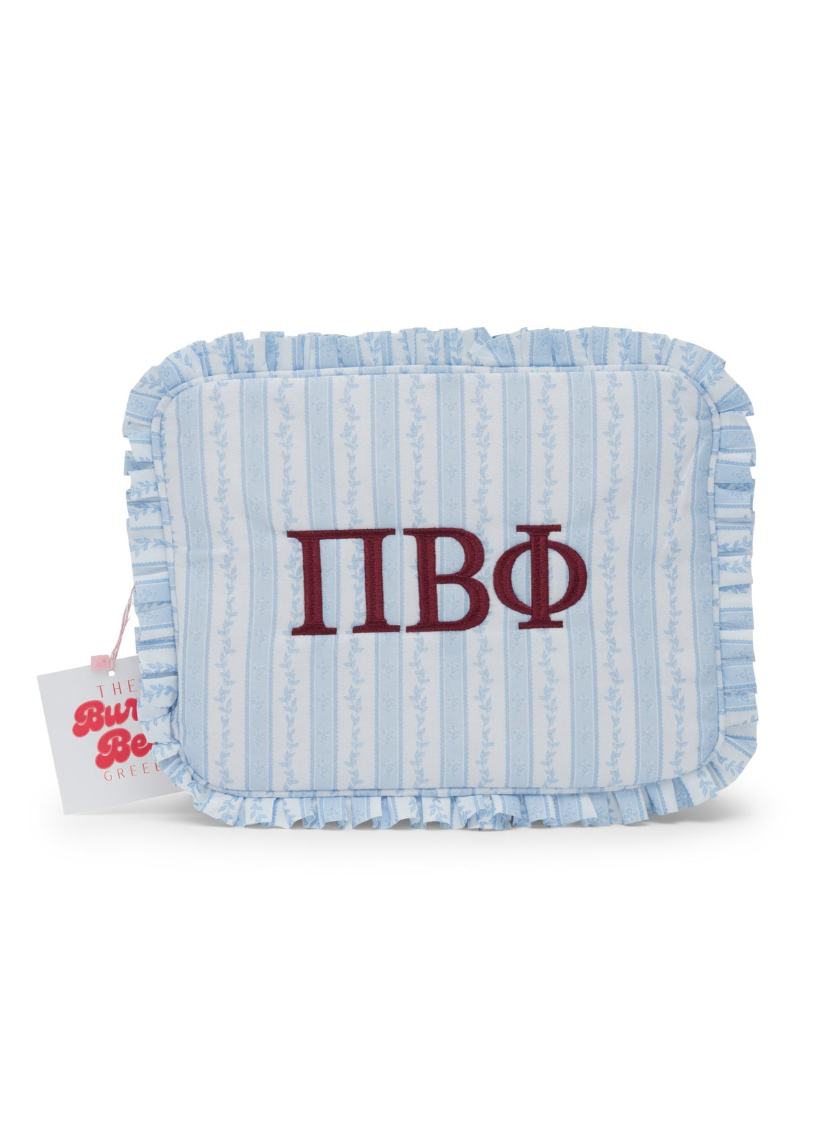 Busy Bee: Sorority Ruffle Makeup Bag
