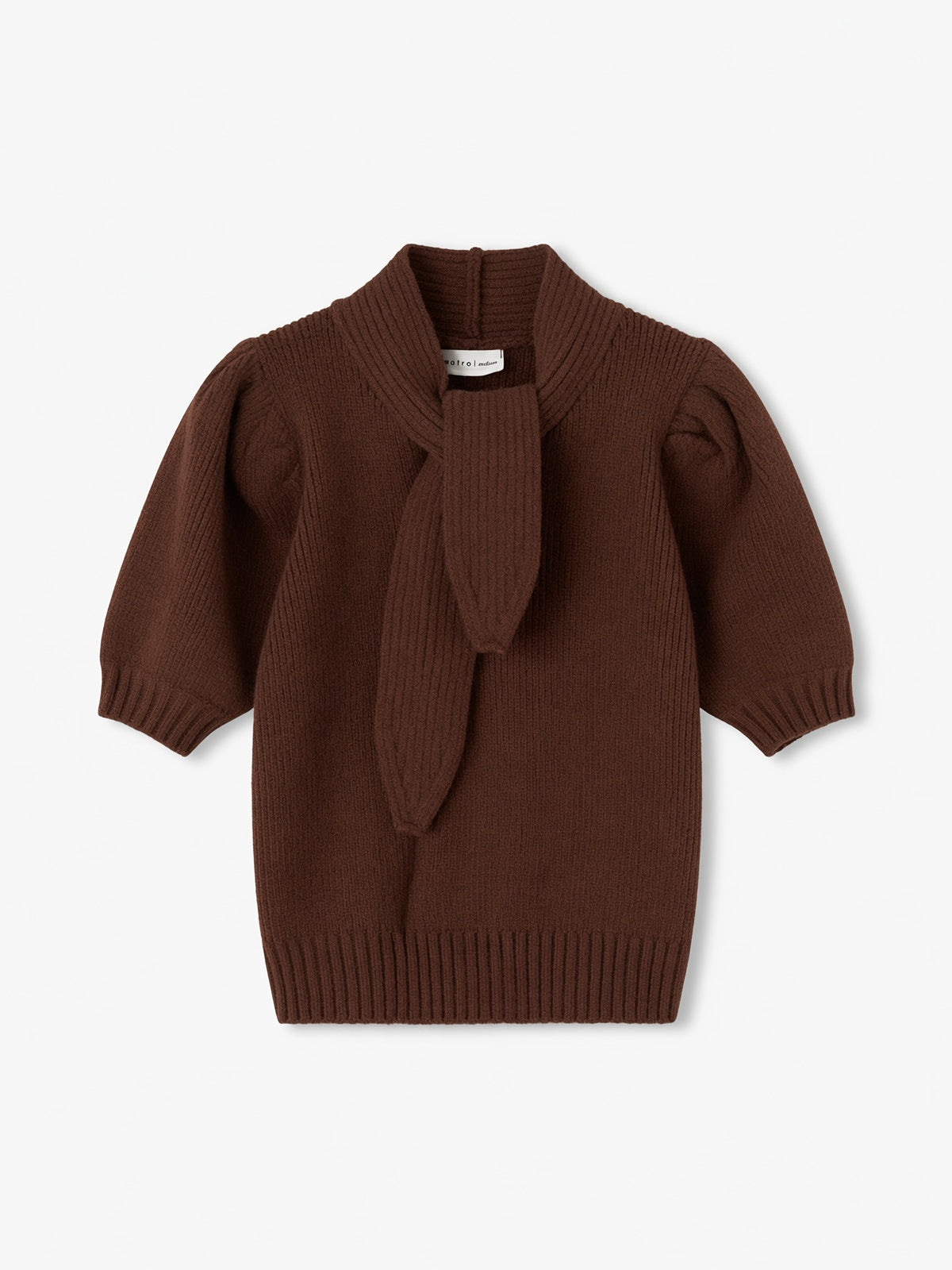 Entro: Tie Top Short Sleeve Sweater