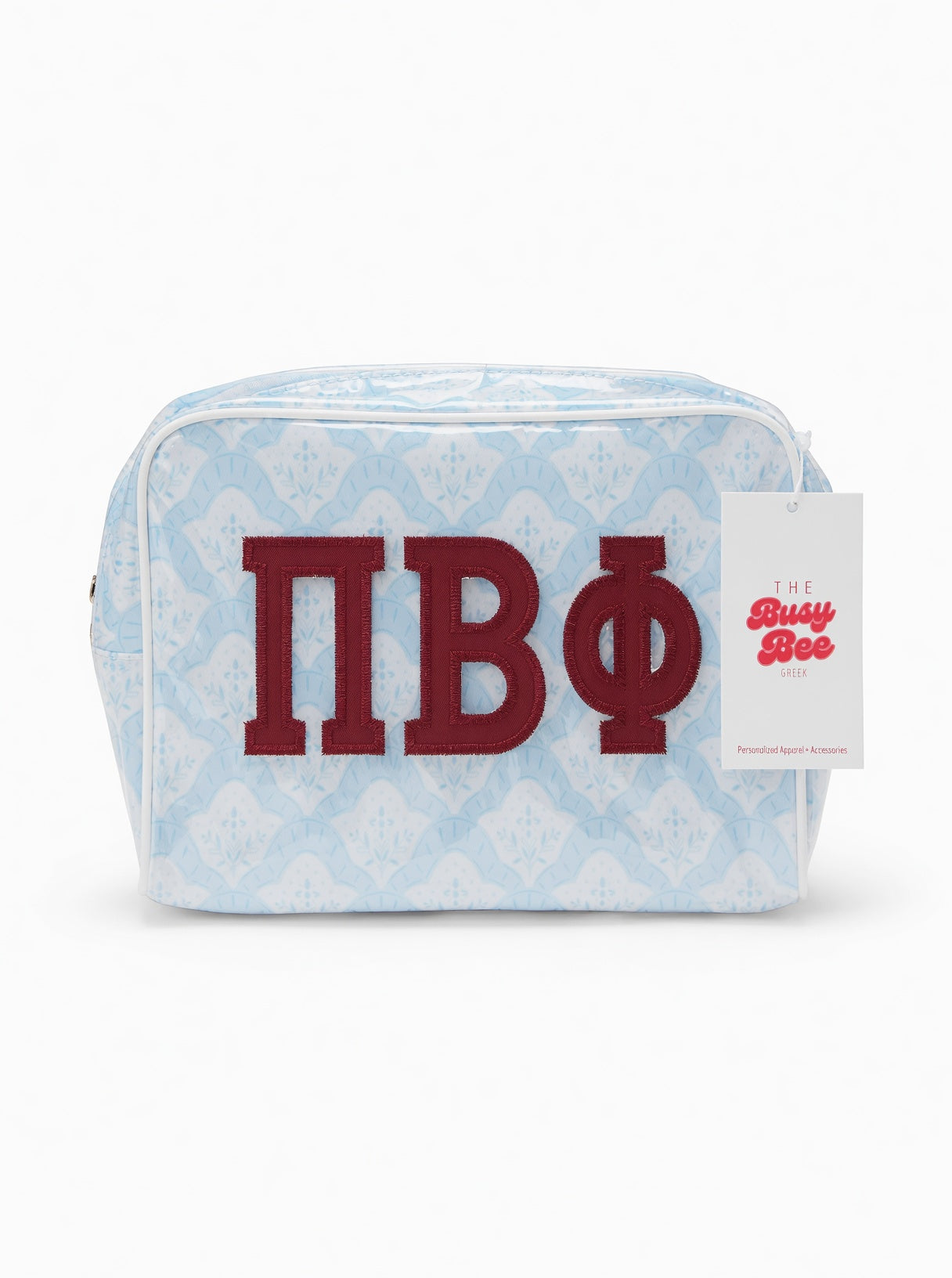 Busy Bee: Sorority Clear Coat Makeup Bag