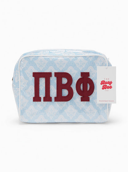 Busy Bee: Sorority Clear Coat Makeup Bag