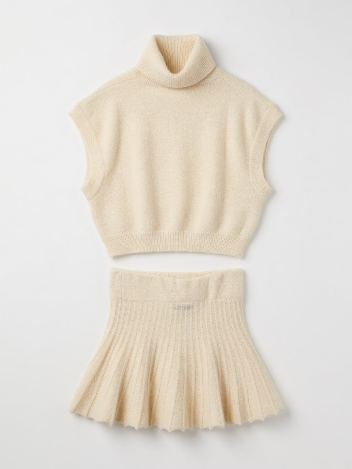 Emory Park White Knit Skirt Set