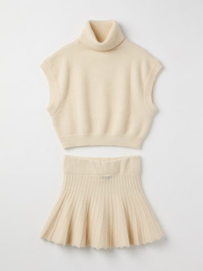Emory Park White Knit Skirt Set
