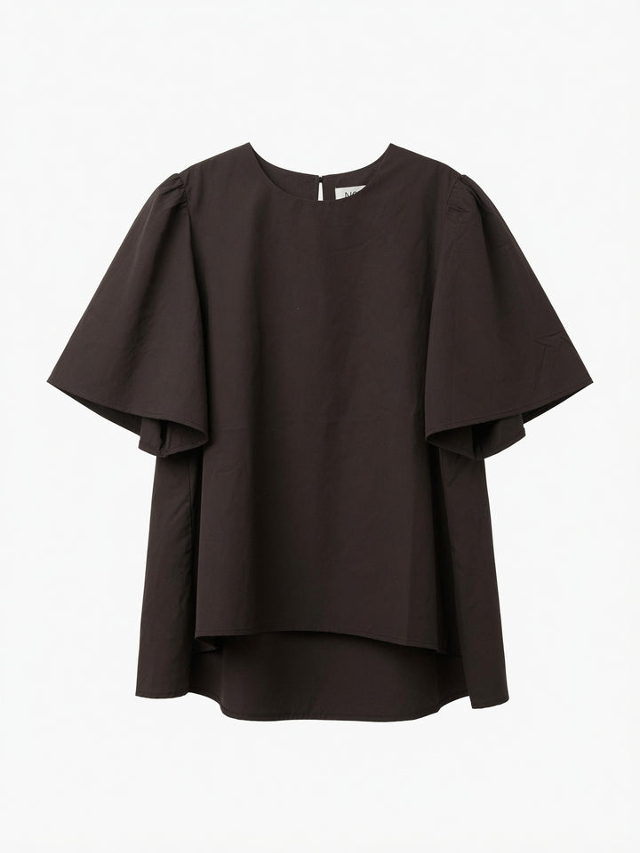 Brad and Rena: Black Puff Sleeve Top