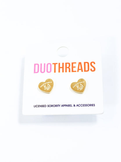 Heart Sorority Earrings