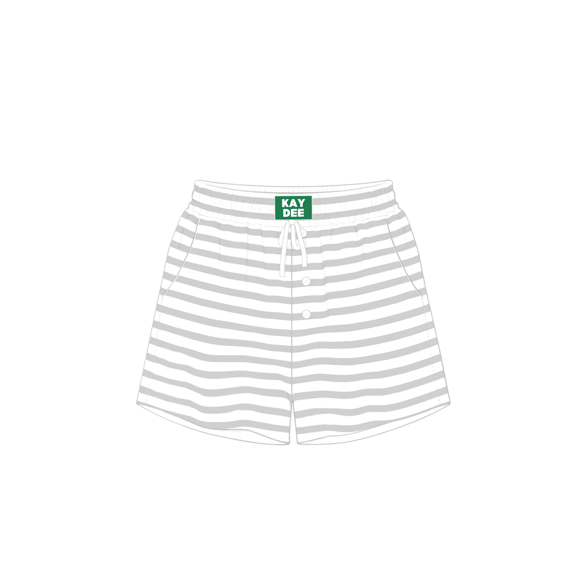 Pin Stripe Sweat Shorts