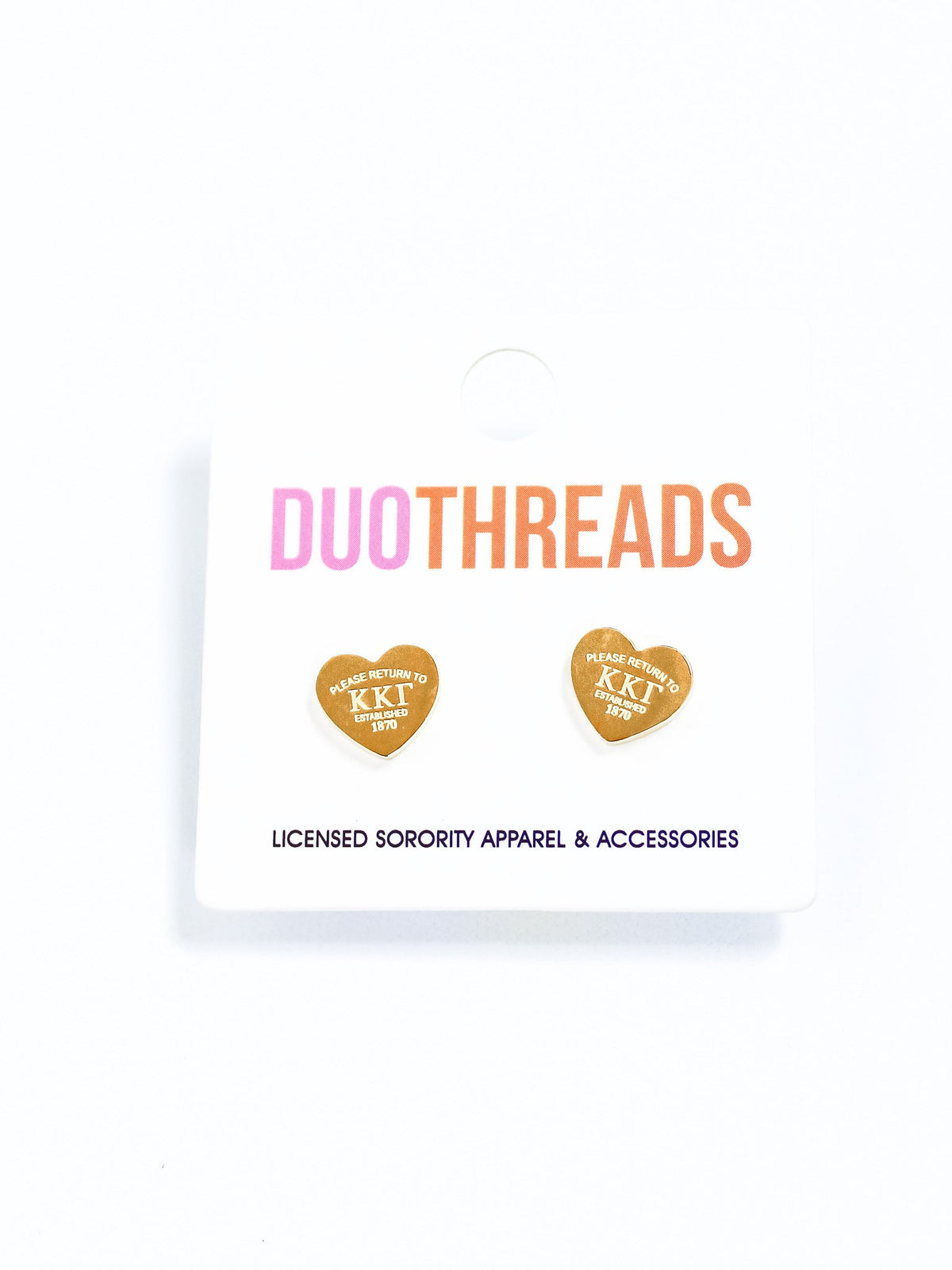 Heart Sorority Earrings
