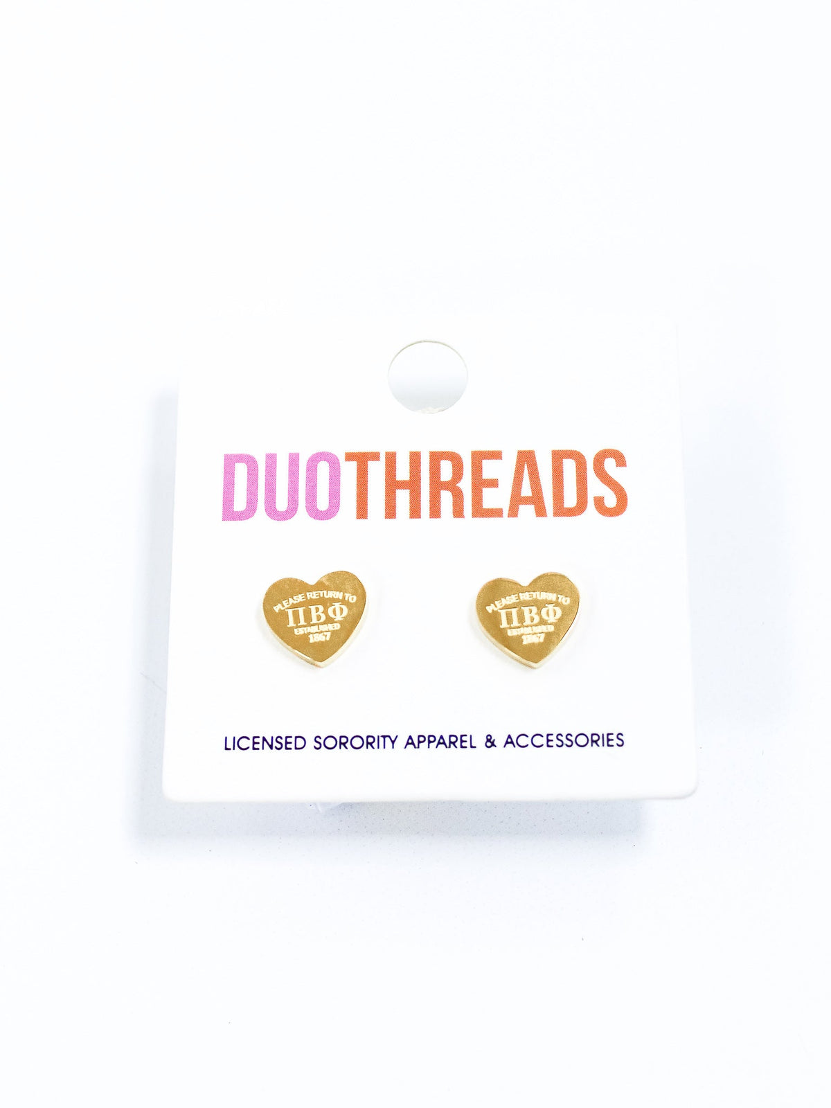 Heart Sorority Earrings