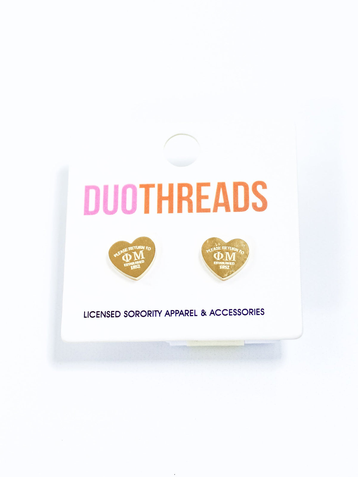 Heart Sorority Earrings