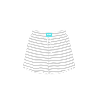 Pin Stripe Sweat Shorts